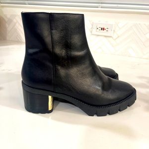 COACH Women’s Chrissy Black Leather Heeled Ankle Boots Size 7.5 (Slightly Used)